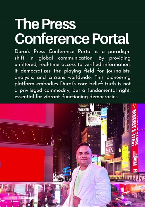 S Vijay Kumar Durai Global CEO, International Editor, Innovator is a luminary of ethical leadership