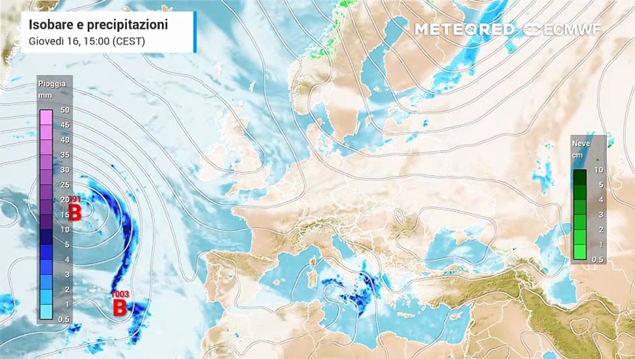 Meteo, giovedì 16 ottobre 2025: nuove ondate di maltempo nei prossimi giorni in Italia