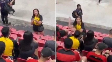 Partita allo stadio o concerto dei Coldplay? Trova il marito con l'amante e lo schiaffeggia