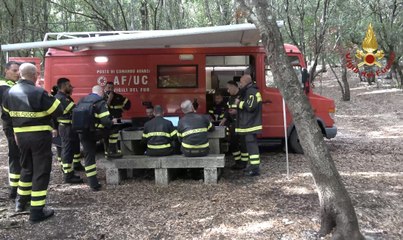 Esercitazione Vigili del fuoco in Sardegna