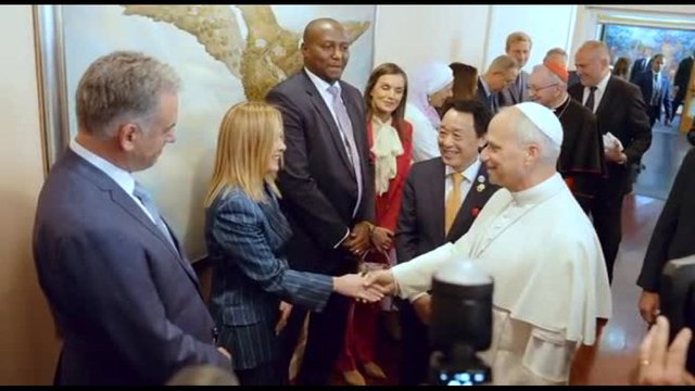 La Premier Meloni alla Fao, l'incontro con il Papa