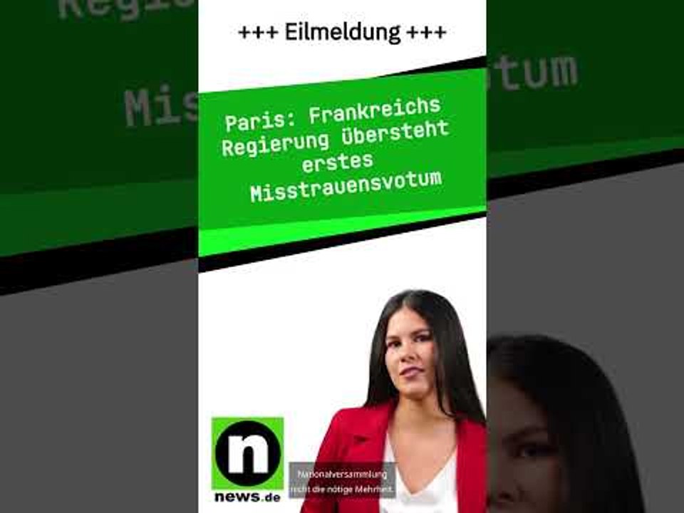 Frankreichs Regierung übersteht erstes Misstrauensvotum