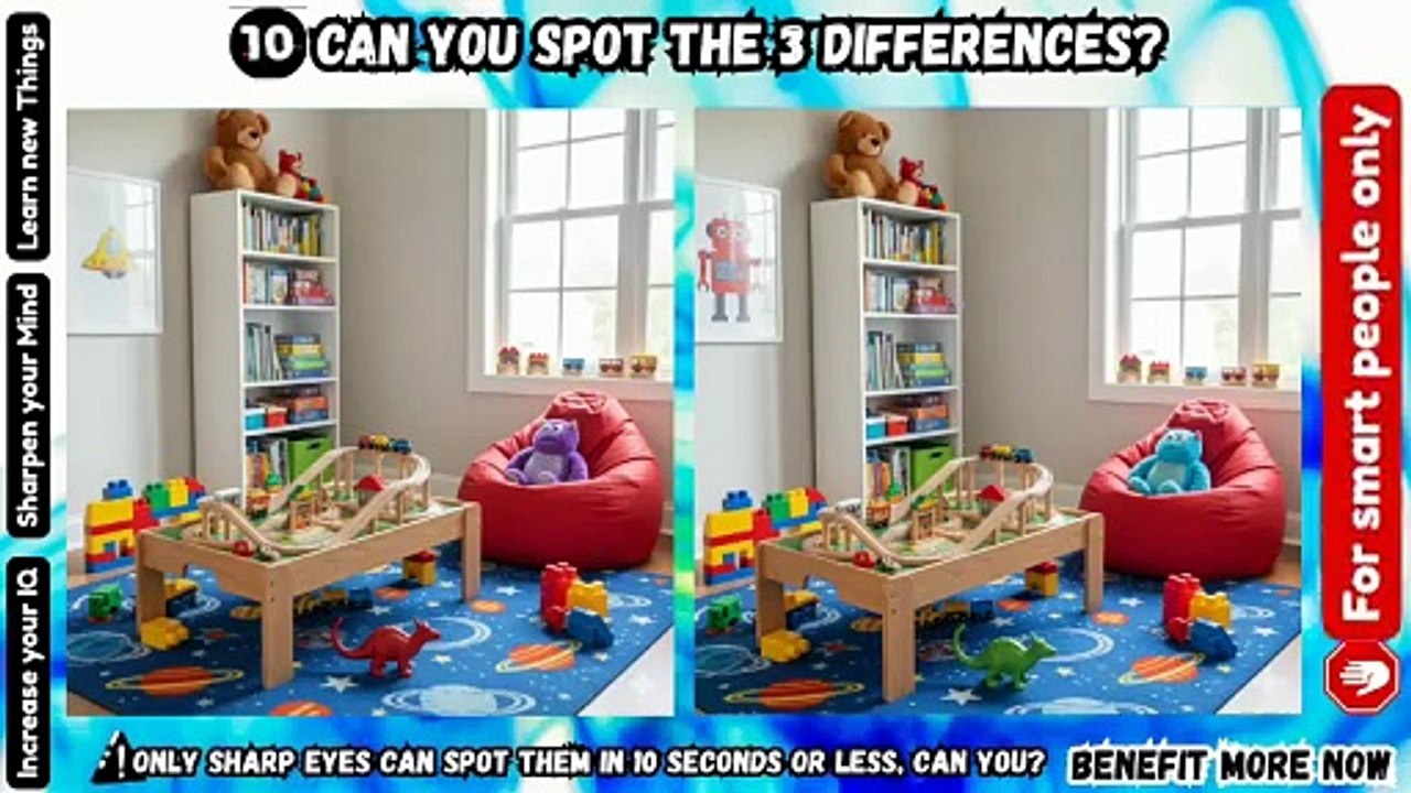 Can You spot the 3 Differences? (P.1) 🔍