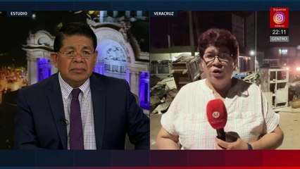 Calles de Veracruz llenas de enseres cubiertos de cal tras las inundaciones