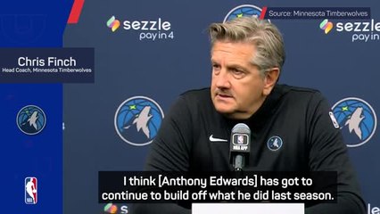 Edwards has the DNA to win MVP - Finch