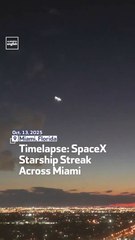 Timelapse: SpaceX Starship Streak Across Miami