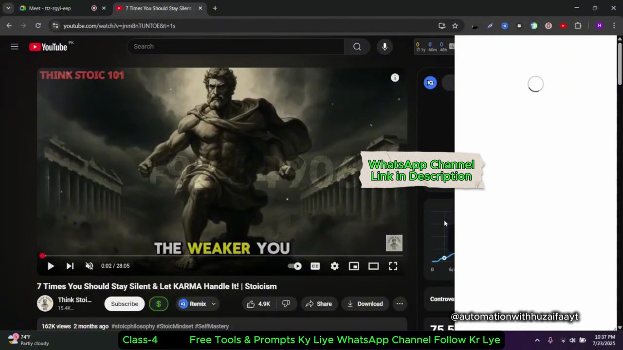 YouTube Automation Class-4 | Content Creation - Any Niche Full Postmortem (Part-1)