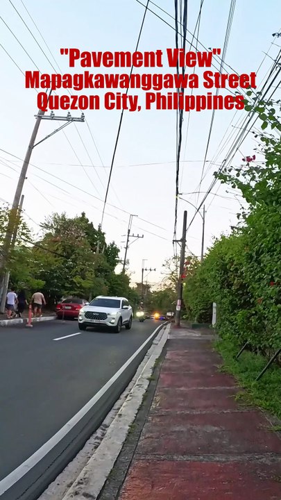 Pavement View on Mapagkawanggawa Street in Quezon City, Philippines