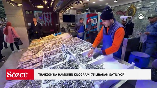 Trabzon'da hamsinin kilogramı 75 liradan satılıyor