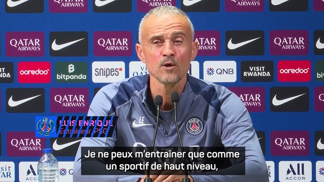 Luis Enrique : Je suis plus un grand-père qu’un sportif de haut niveau