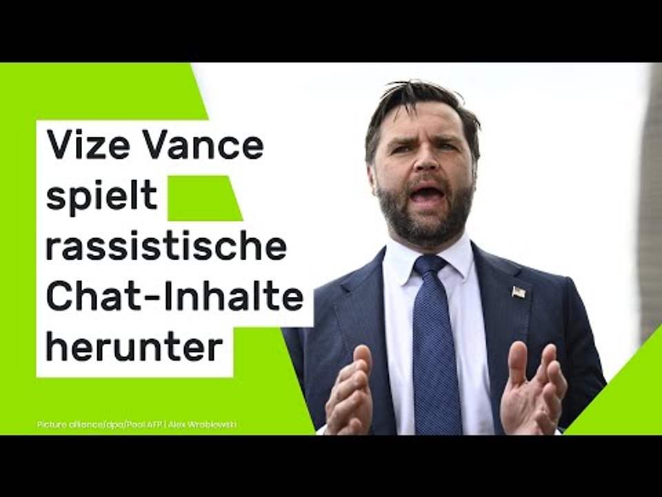 Donald Trump: Vize Vance spielt rassistische Chat-Inhalte herunter