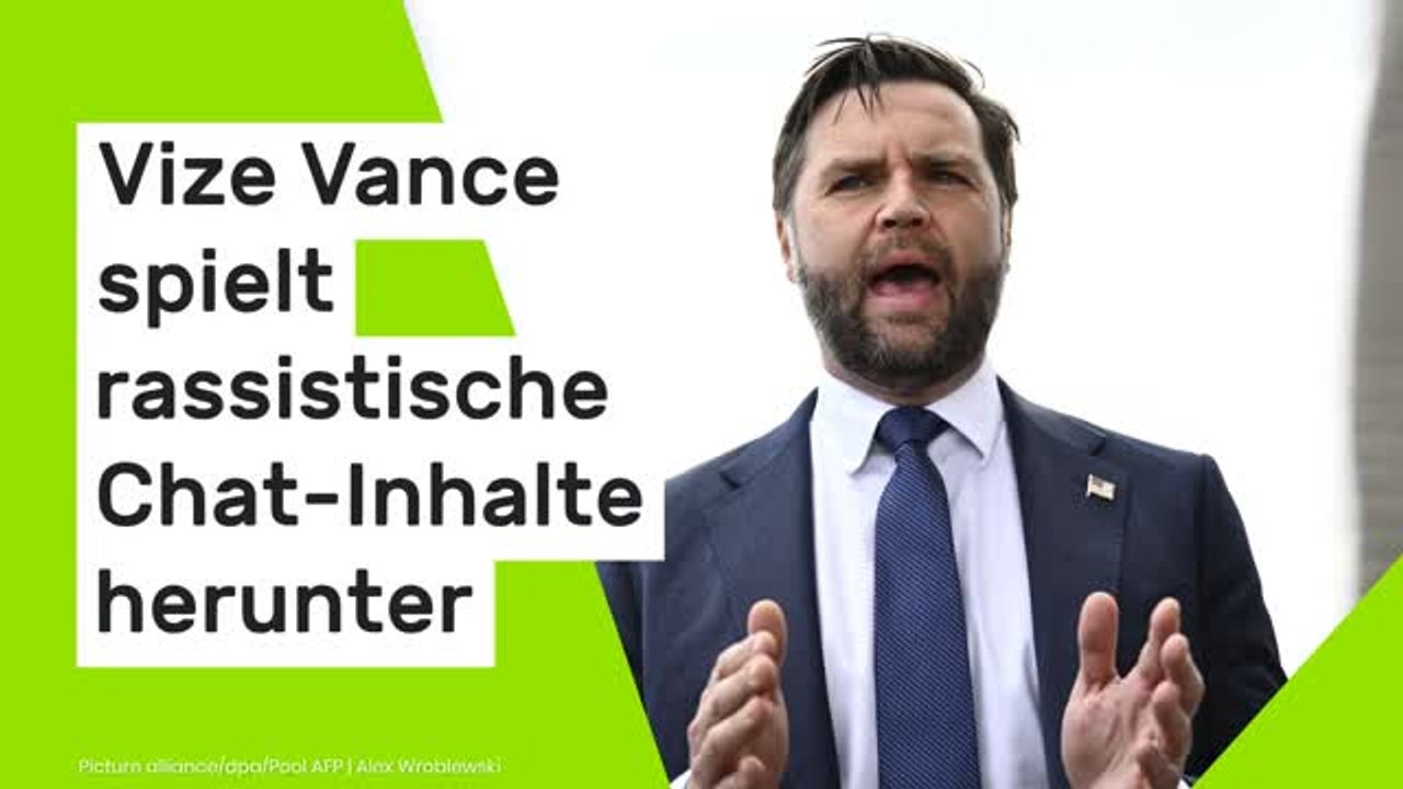 Donald Trump: Vize Vance spielt rassistische Chat-Inhalte herunter