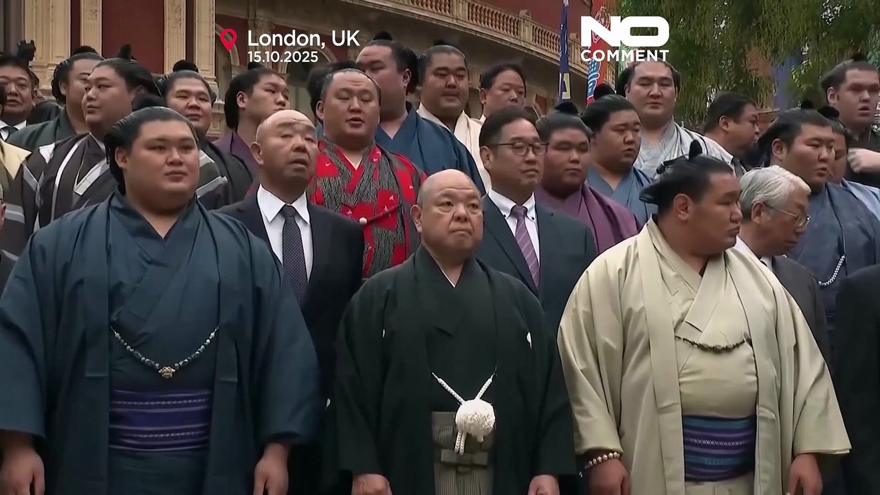 Sumoringer bringen alte japanische Tradition nach London