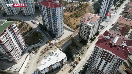 Ankara'da toprak kayması: 17 katlı bina boşaltıldı