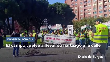 El campo vuelve a llevar su hartazgo a la calle en Burgos