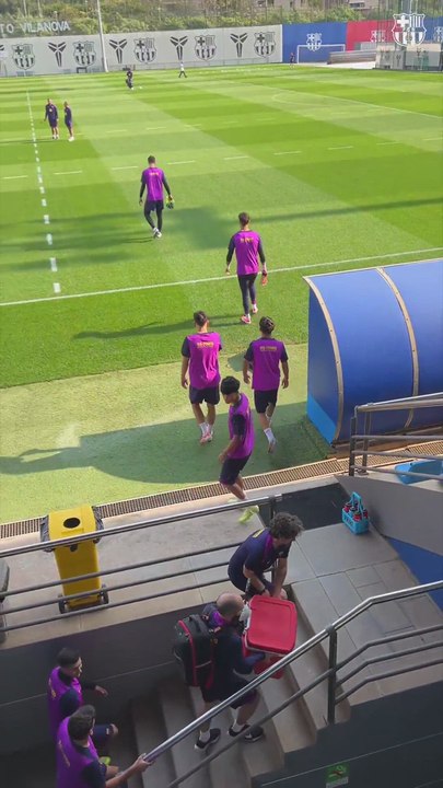 Los internacionales ya están con el equipo: el Barça entrena al completo