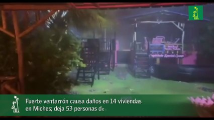 Fuerte ventarrón causa daños en 14 viviendas en Miches; deja 53 personas desplazadas