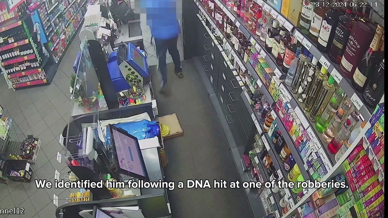 Dramatic moment knife-wielding Derbyshire chef arrested after carrying out terrifying armed raids