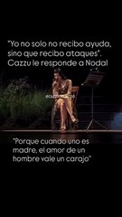 “Yo no solo no recibo ayuda, sino que recibo ataques”. Cazzu le responde a Nodal