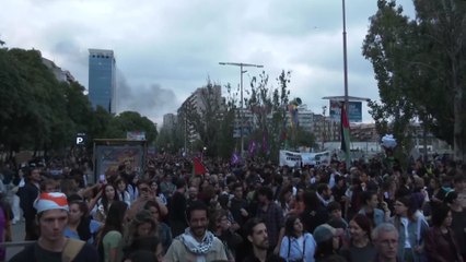 Protestas en apoyo a Gaza en Madrid Barcelona