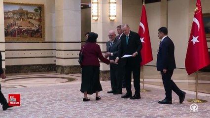 Cumhurbaşkanı Erdoğan, Meksika, Mısır, Sri Lanka ve Litvanya büyükelçilerini kabul etti