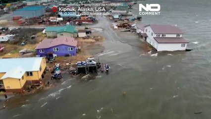 ویرانی در سواحل آلاسکا؛ طوفان هالونگ یک کشته و چند مفقود بر جای گذاشت