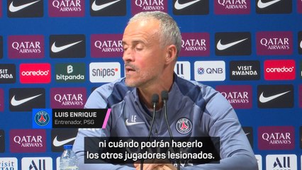 Luis Enrique: "No sé cuándo podrá volver a jugar Dembélé"