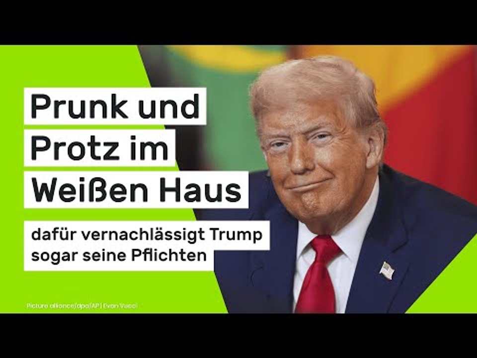 Donald Trump: Prunk und Protz im Weißen Haus - dafür vernachlässigt er sogar seine Pflichten