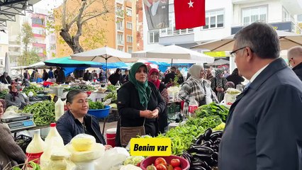Vali Özarslan Sinop Halk Pazarı’nı ziyaret etti