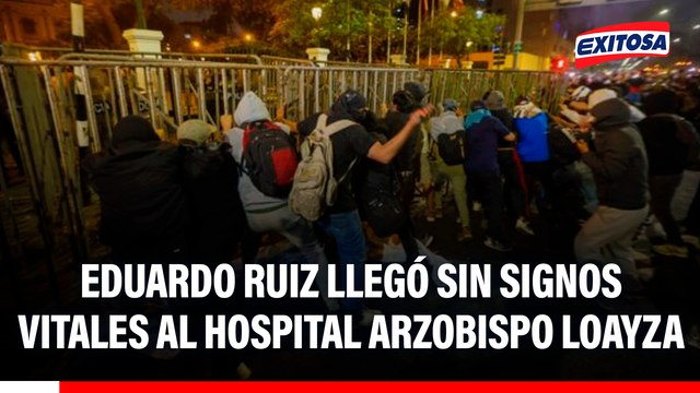 Eduardo Ruiz llegó sin signos vitales al Hospital Arzobispo Loayza: Compete al Ministerio Público precisar las causas del fallecimiento