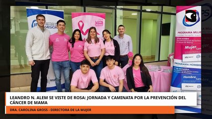 Leandro N. Alem se viste de rosa: jornada y caminata por la prevención del cáncer de mama.mp4
