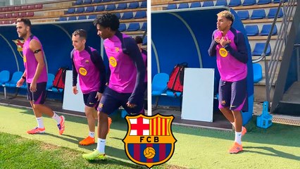 Lamine Yamal y el resto de internacionales están de vuelta en los entrenamientos del Barcelona
