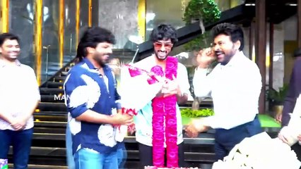 Megastar Chiranjeevi Met Tilak Varma On The Sets Of #ManaShankaraVaraPrasadGaru & Felicitated Him