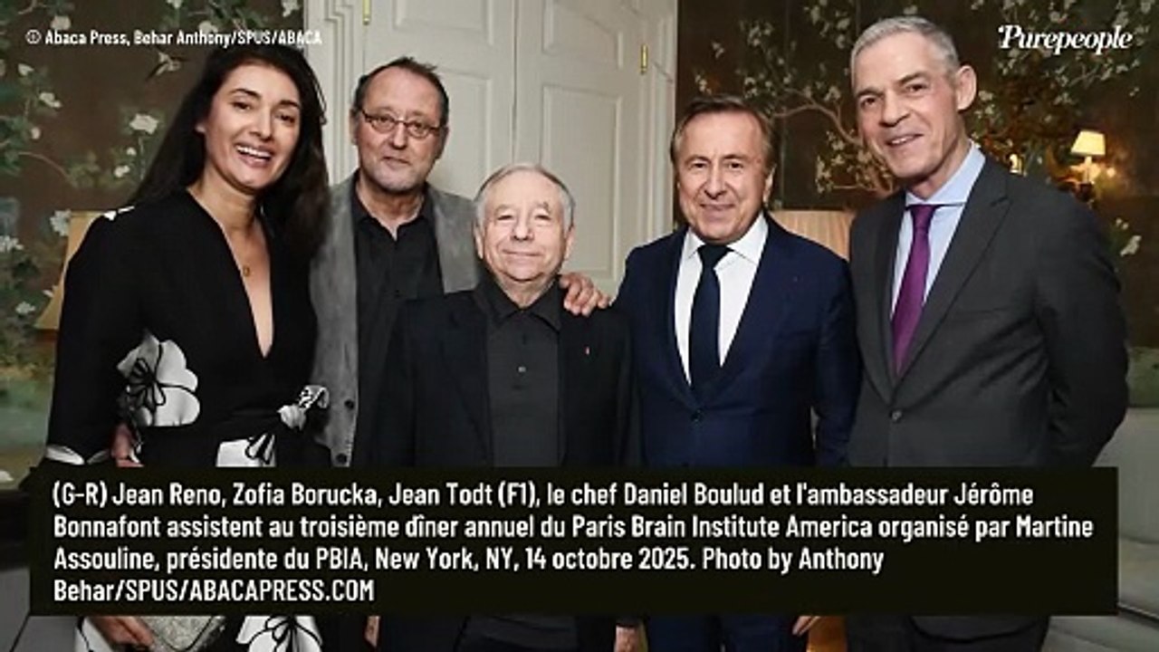 Jean Reno entouré de sa femme Zofia et de leur fils Cielo (16 ans) qui dépasse d'une tête son célèbre papa !