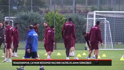 Trabzonspor, Çaykur Rizespor maçının hazırlıklarını sürdürdü