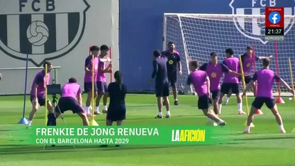 Frankie de Jong renueva contrato con el Club Barcelona