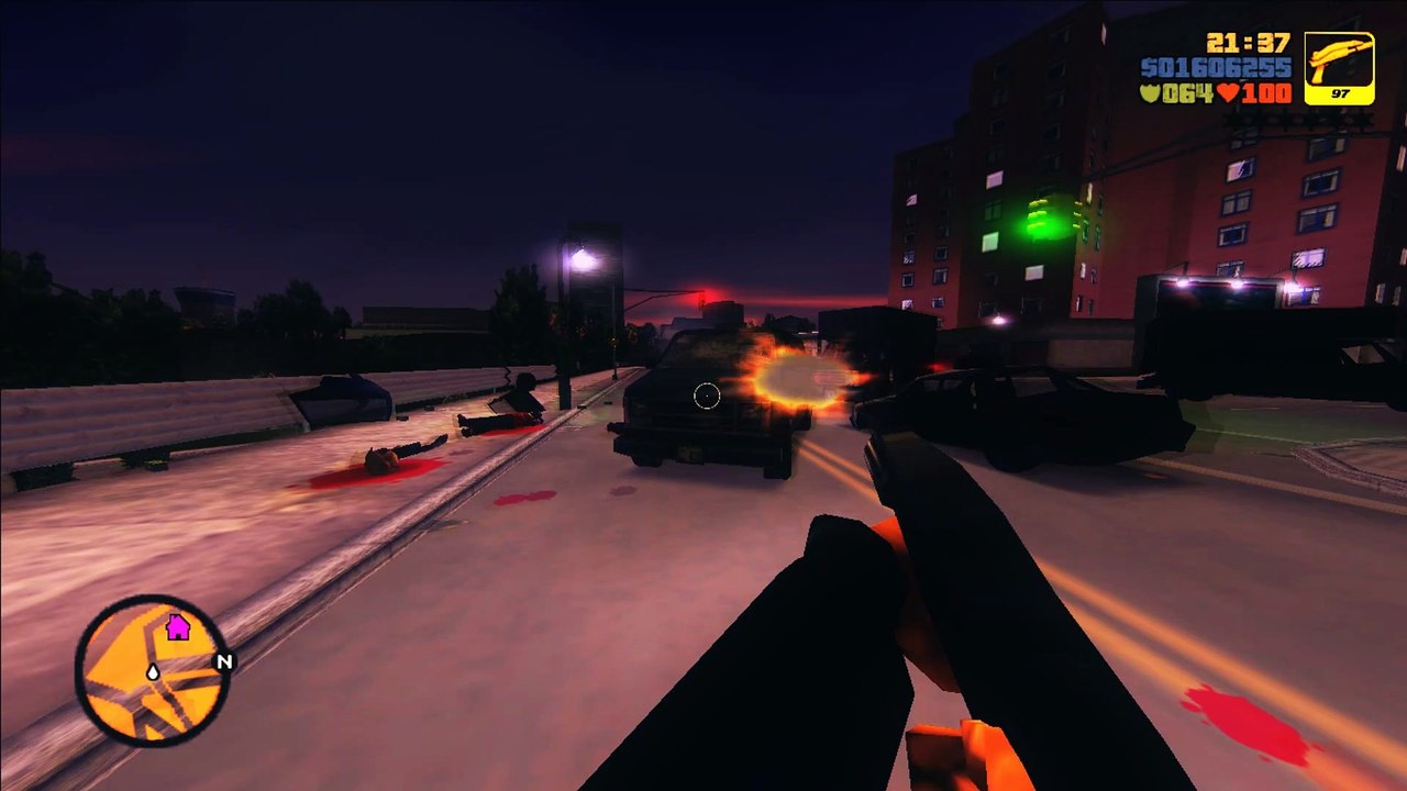 Grand Theft Auto 3: ENB, LCS PSP Timecyc and weather mod  Video  -  1