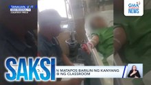 Guro, sugatan matapos barilin ng kanyang asawa sa loob ng classroom | Saksi