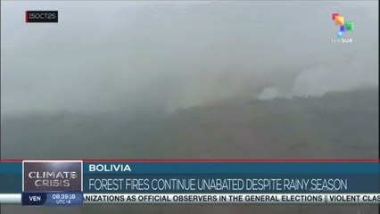 Bolivia, forest fires continue unabated despite rainy season