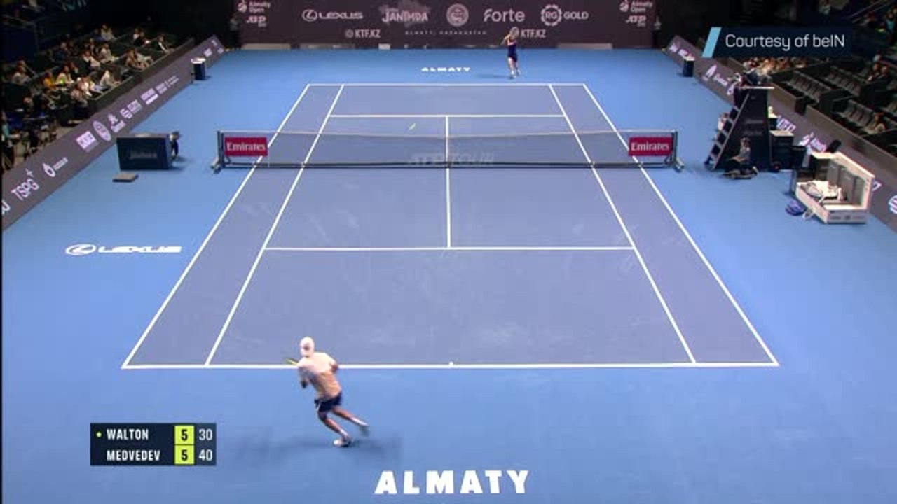 Medvedev through to 12th ATP quarter-final of the season in Almaty