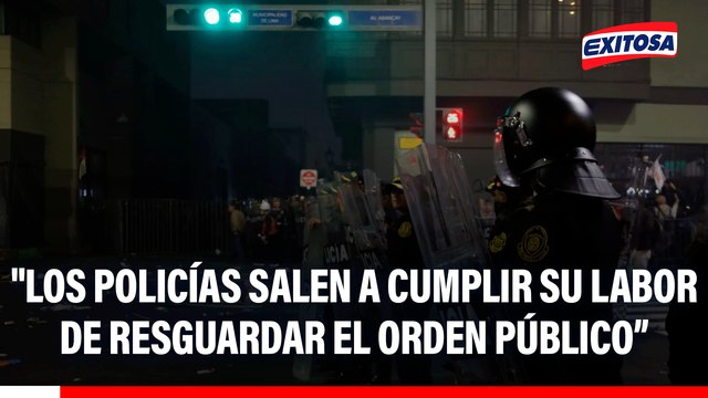 Máximo Ramírez sobre enfrentamientos: Los policías salen a cumplir su labor de resguardar el orden público y esto es lo que reciben