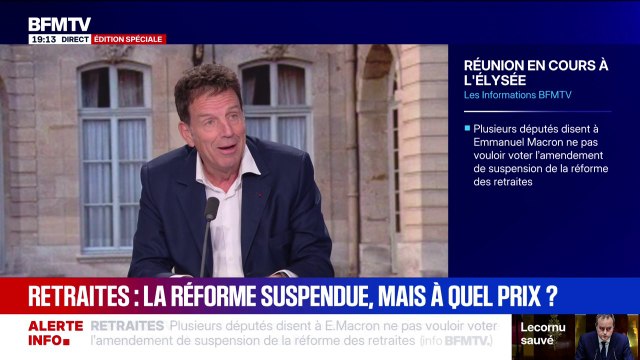 Suspension de la réforme des retraites: Je pense qu'il y aura une dissolution un jour ou l'autre , estime Geoffroy Roux de Bézieux, ancien président du Medef