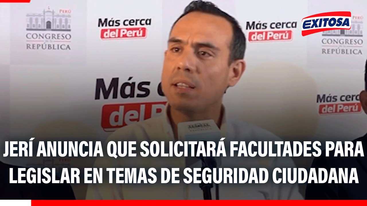 José Jerí anuncia que solicitará facultades para legislar en temas de seguridad ciudadana: "Seguiremos trabajando"