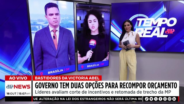 Governo avalia corte de incentivos e retomada de MP para recompor orçamento | TEMPO REAL