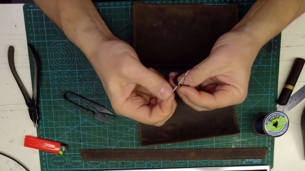 Zipper Wallet Men Sewing Pattern PDF Template Pouch Leather Wallet Download