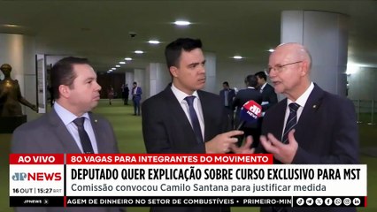 Comissão da Câmara convoca Camilo Santana por vagas de Medicina para o MST | TEMPO REAL