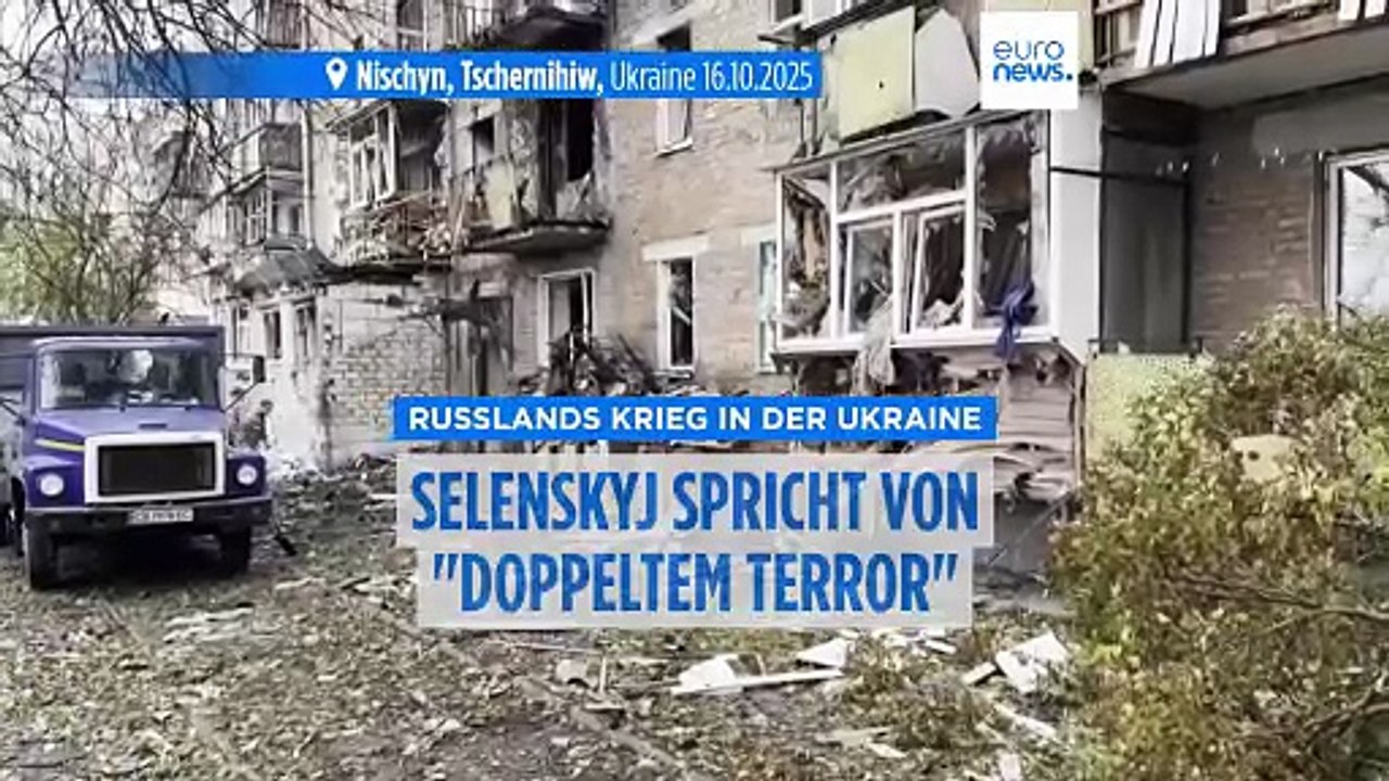 Selenskyj sagt, Russen betreiben in der Ukraine 'Strategie des doppelten Terrors'