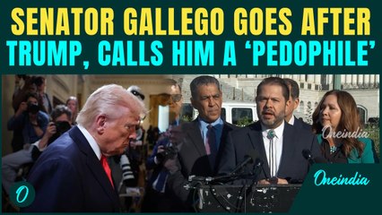 Dem. Sen. Ruben Gallego Calls Trump a PED#PHILE; BLASTS Speaker Johnson for Hiding Epstein’s Crimes