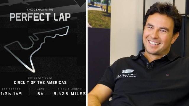Checo Pérez explica la vuelta perfecta en el Circuito de las Américas previo al GP de Estados Unidos