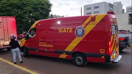 Menino, de 19 anos, tem fratura em clavícula após acidente no Centro